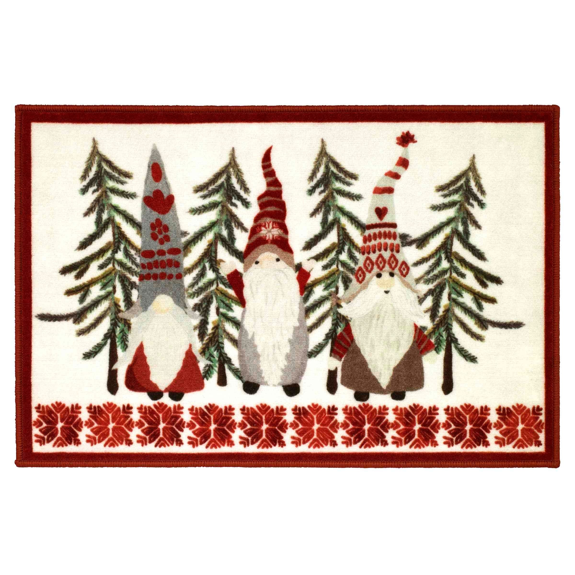Avanti Linens Christmas Gnomes Rug
