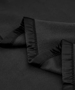Lightweight Blanket with Satin Trim