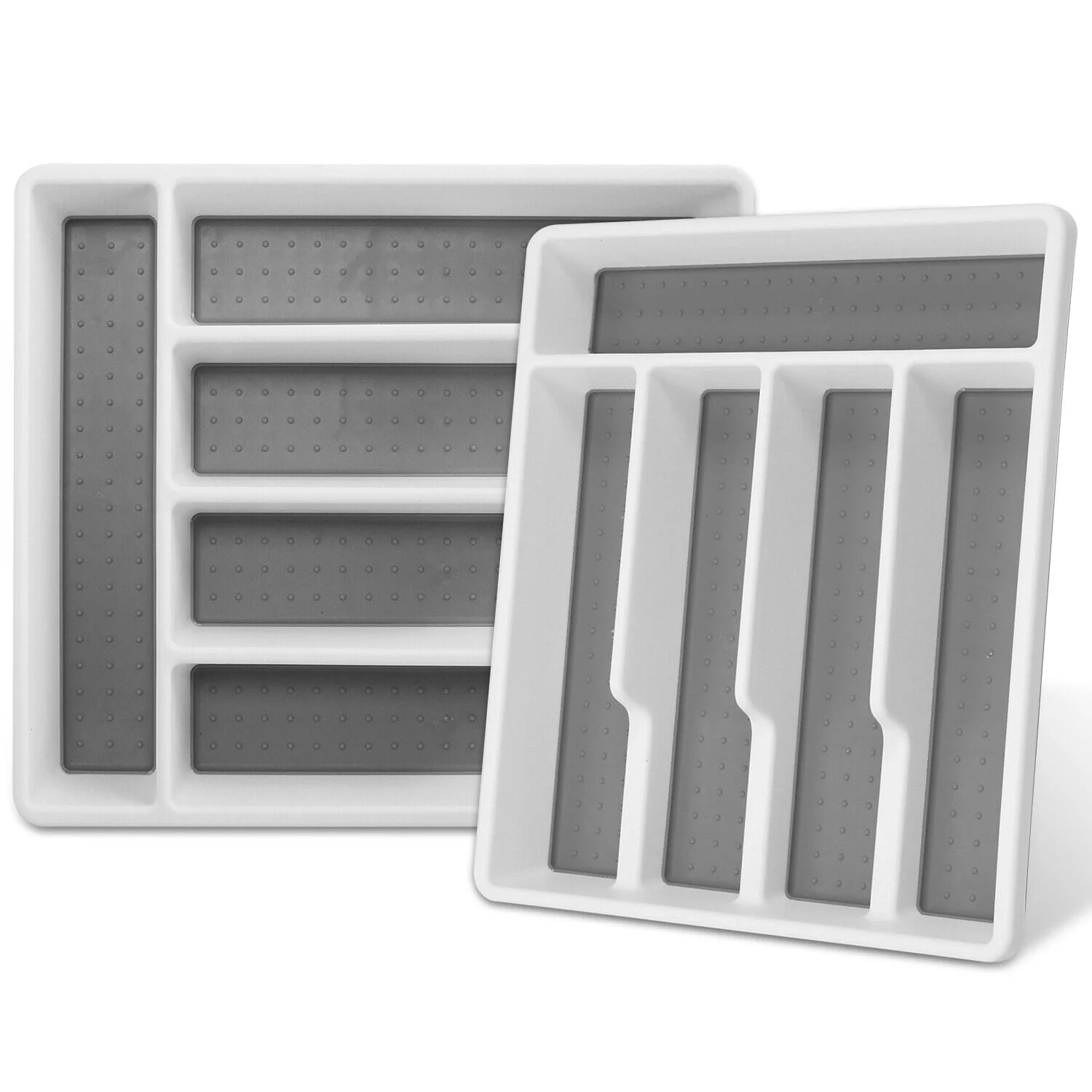 2 Piece Utensil Silverware Organizer