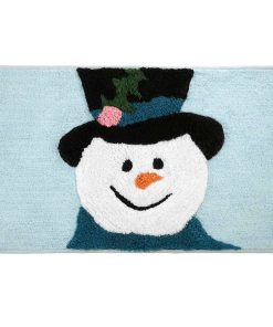 Avanti Linens Blue Snowman Rug