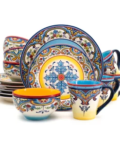 Euro Ceramica Zanzibar 16 Piece Dinnerware Set
