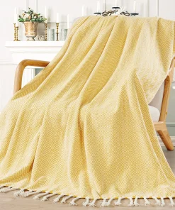 Extra Cozy Chevron Knit Throw Super Soft Knitted Blanket for Couch