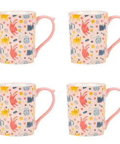 10 Stawberry Street Sylvie Animals Mug, Set of 4