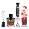 Daily Boutik 800W 4 in 1 Immersion Hand Stick Electric Blender Mixer - 9.9" x 5.5" x 9.9"