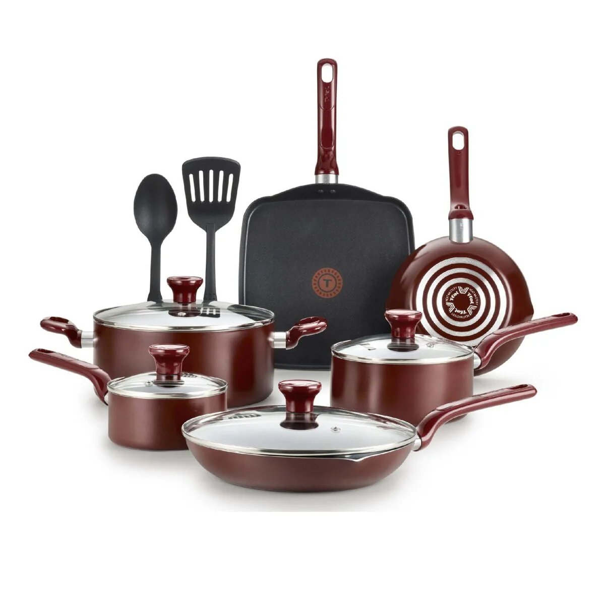 12 Piece Set Easy Care Nonstick Cookware