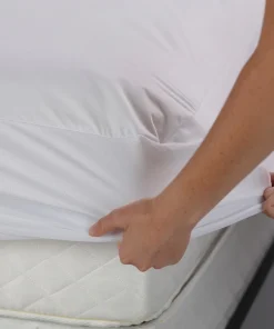 Leggett & Platt Sleep Calm + Ultra-Premium Mattress Protector with Moisture and Bacteria Resistant - White