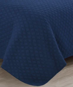 Copper Grove Verbena Diamond Stitch Cotton Quilt Set