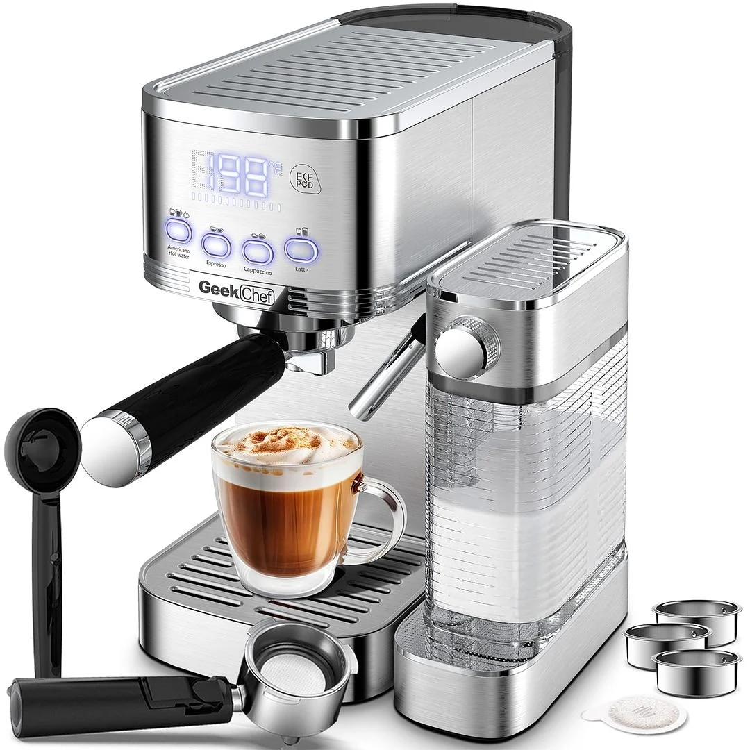 20 Bar Espresso and Cappuccino Machine with Automatic Milk Frother