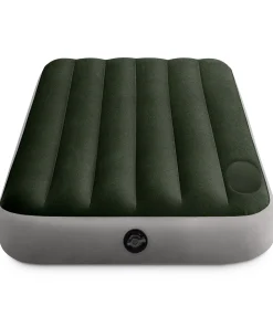 Intex Dura-Beam Standard Downy Air Mattress w/Built-In Foot Pump, Twin, 2 Pack