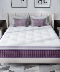10 in Euro Purple Foam Innerspring Mattress in a Box