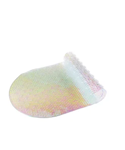 Bath Bliss Jumbo Soft Oval Bath Mat in Iridescent