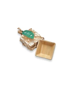 Eco Palm Leaf 4 Inch Bowl Set of 12 - Brown