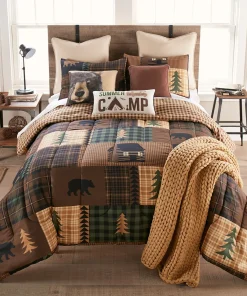 Donna Sharp Brown Bear Cabin 3-Piece Comforter Set