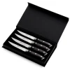 JoyJolt 4-Piece Steak Knife High Carbon Steel Kitchen Knife - Stainless Steel