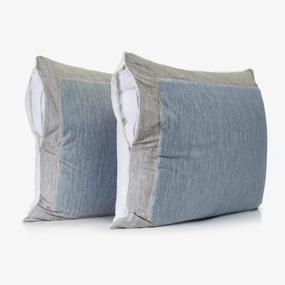 ComfEz Cooling Pillow Protectors with Zipper - Cool Touch Pillow Case with Gel Pad