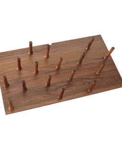 Large 39 x 21 Wood Peg Board System w/16 pegs - 39.25"W x 21.25"D x 6.63"H