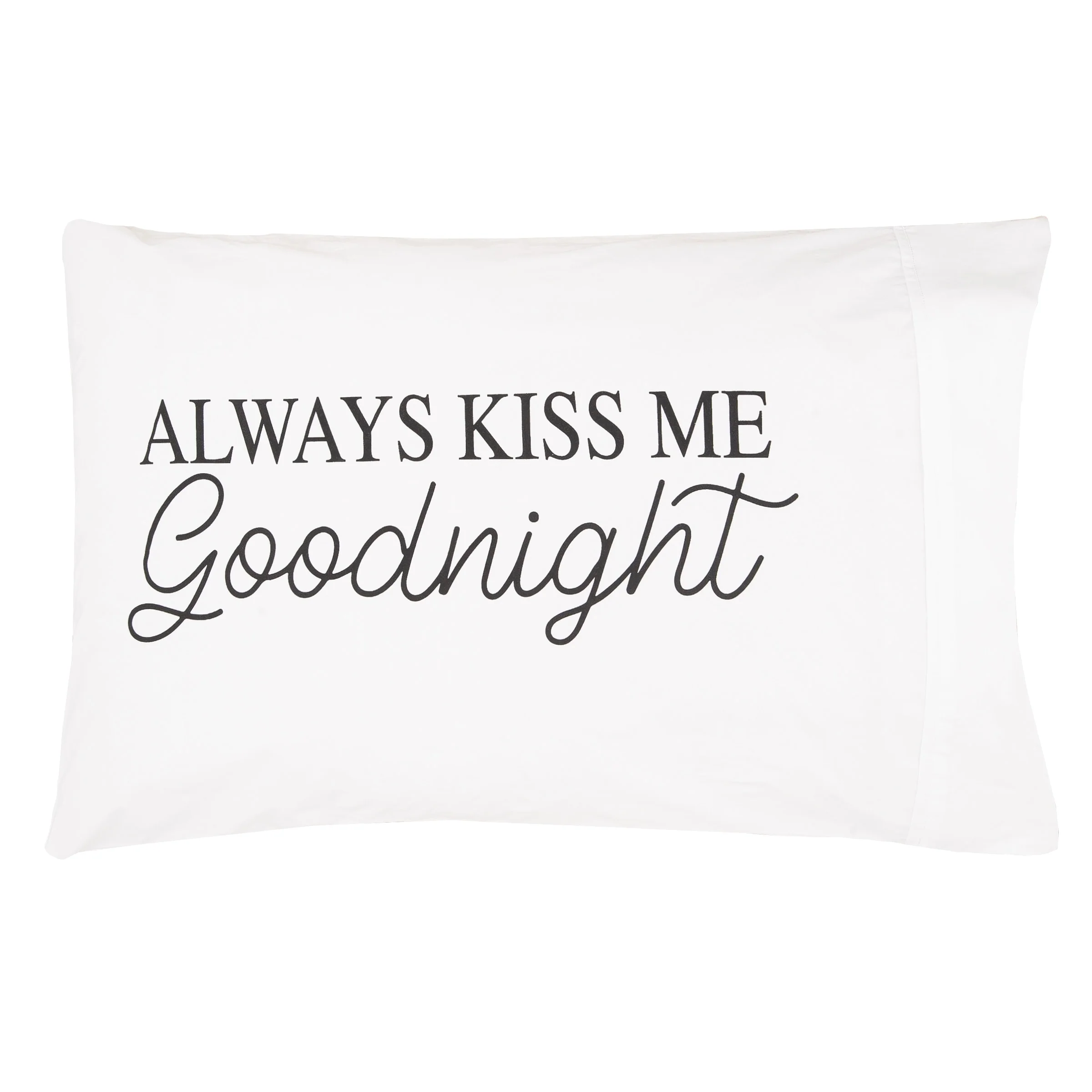 20" x 30" Always Kiss Me Goodnight Pillow