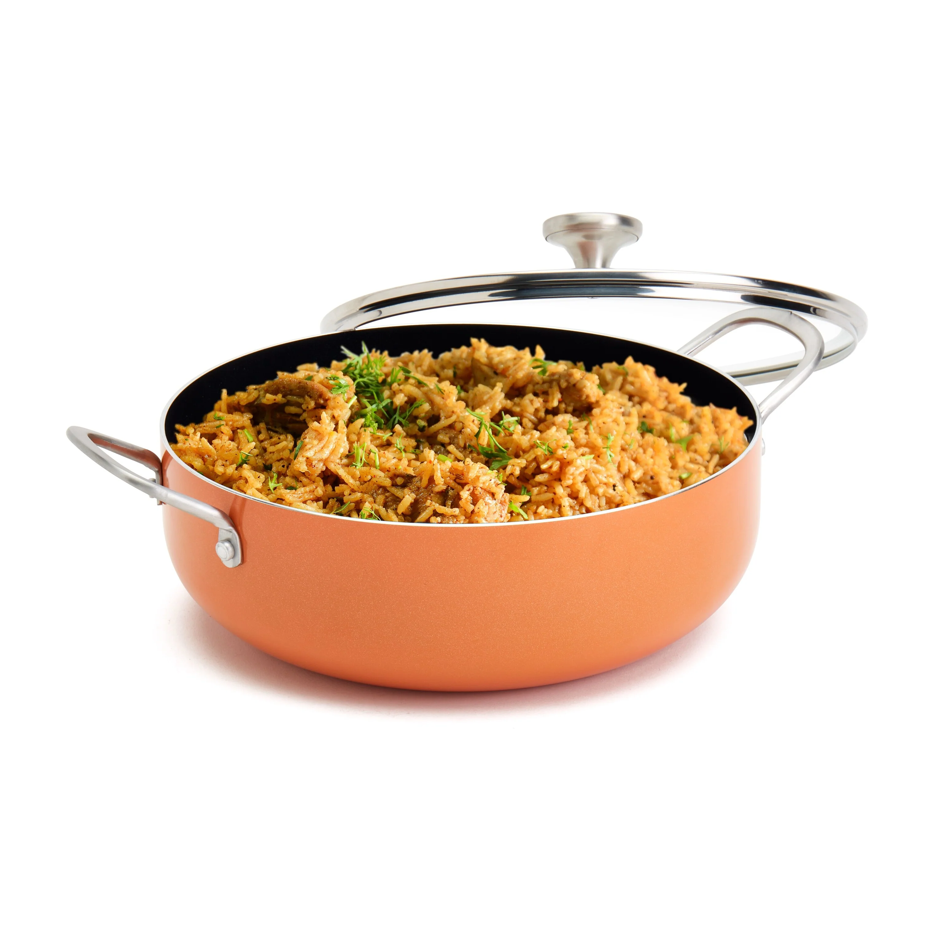 6Qt Aluminum Caldero - Orange