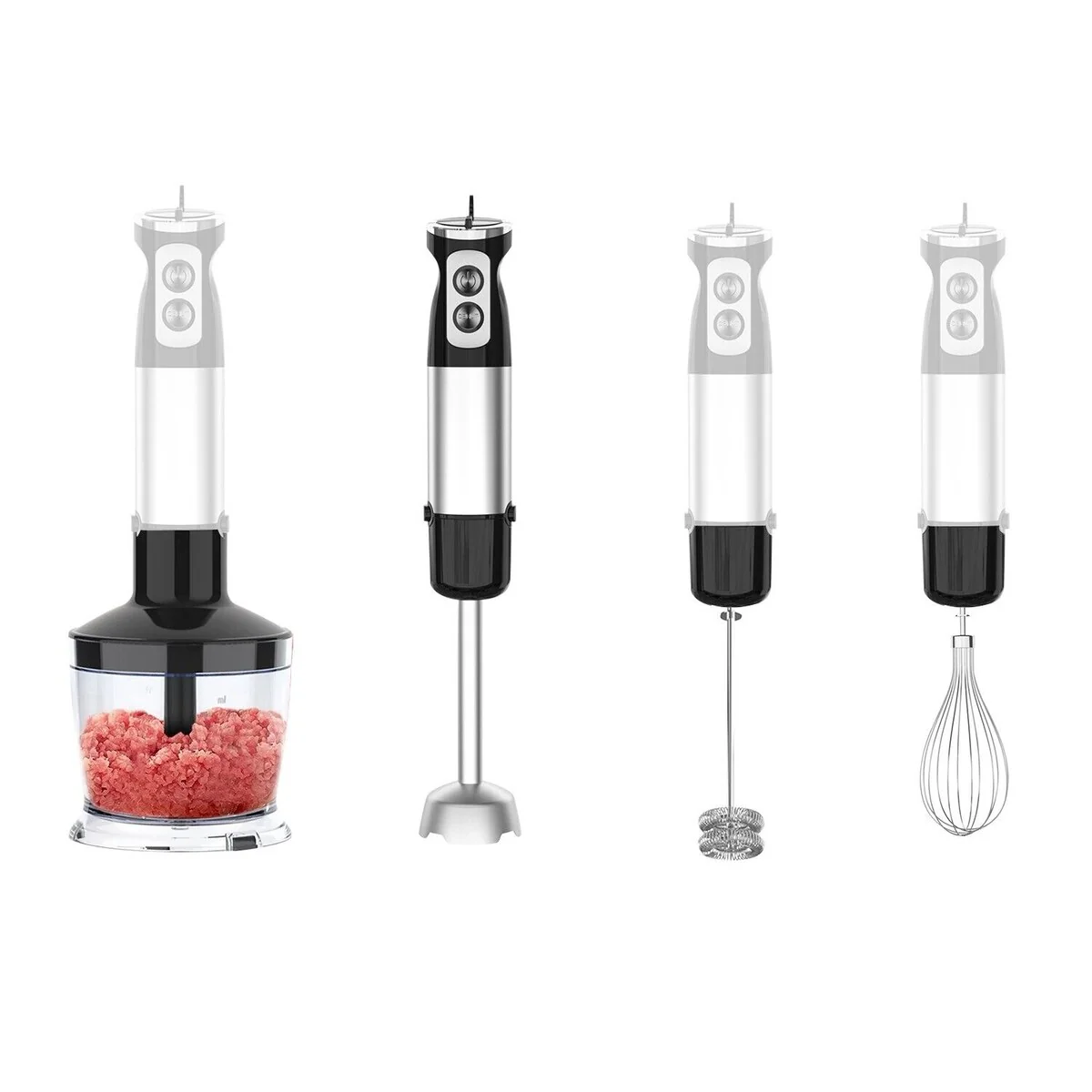 12 Speed 15 in 1 Immersion Electric Hand Blender with Stick Chopper