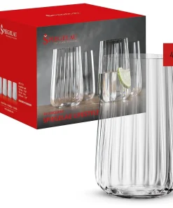 Lifestyle Longdrink Tumblers Highball Glass, Set of 4 - Clear