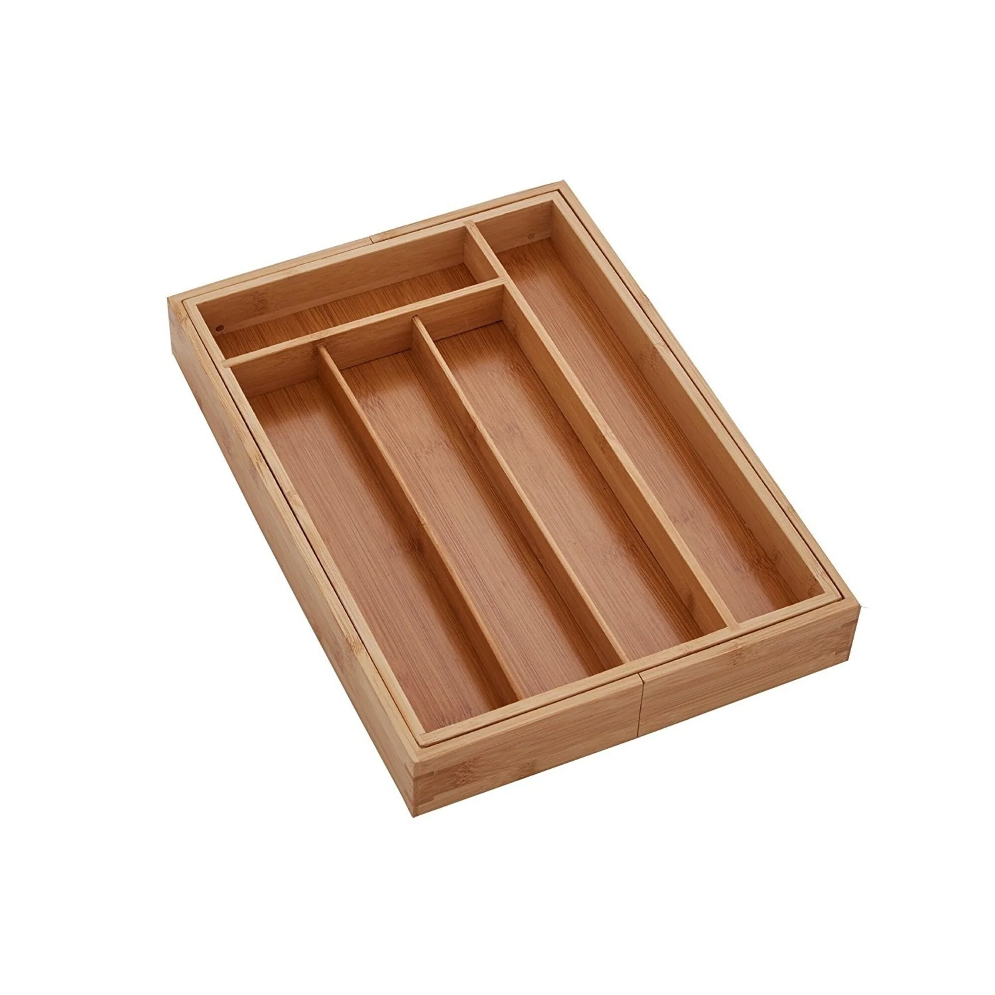 Copco Flatware Expandable Bamboo Drawer Organizer - 14 in x 10 in