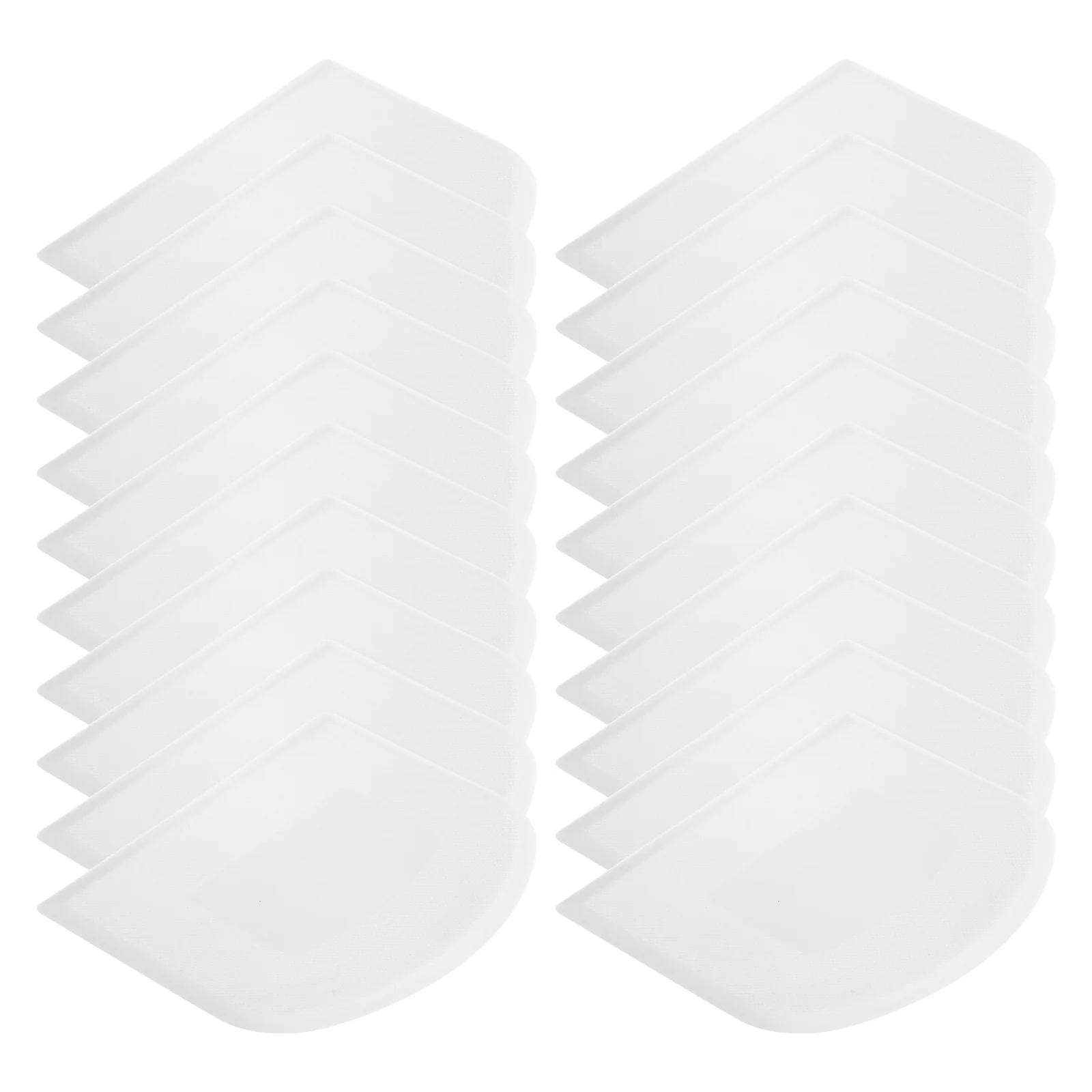 20Pcs Plastic Cake Scraper Dough Cutter for Kitchen, White