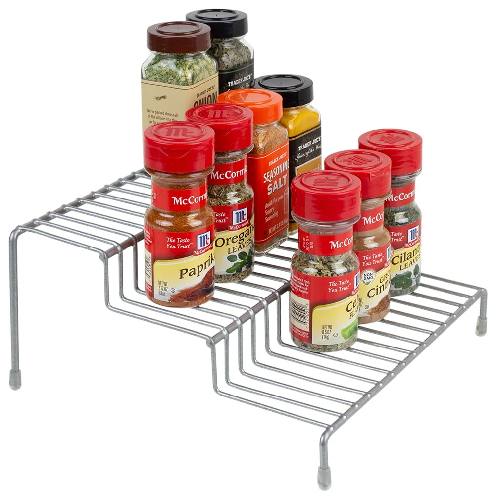 3 Level Steel Seasoning Rack Silver