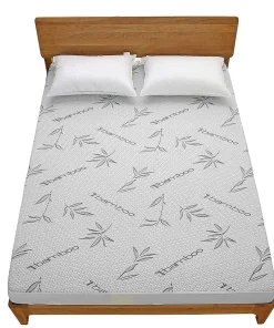 Elegant Comfort Premium Bamboo 100% Waterproof Fitted Mattress Protector