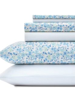Laura Ashley Mixed Print Cotton 6 Piece Sheet Sets
