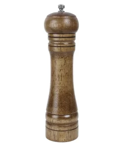 22cm x 5.5cm Home Kitchenware Salt Pepper Spice Mill Grinder Shaker - Wood - 8.7" x 2.2"(H*D)