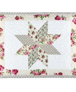 Ellie Rose Design Star Pattern Vermicelli Stitching Pillow Sham