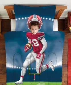Dream Big Football Player Twin/Full-size 2-piece Comforter Set