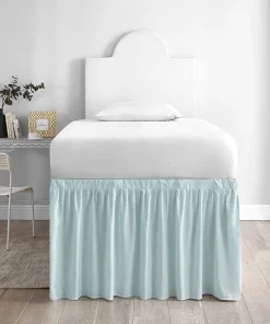 Bed Skirt Twin XL (3 Panel Set) - Hint of Mint