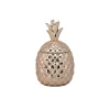 10 Strawberry Street Rose Goldtone Ceramic Medium Pineapple Canister