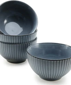 American Atelier 22 oz. Fluted Cereal Bowls Set of 4