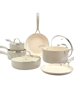 Denmark 10PC Hamilton Aluminum Cookware Set - Fog