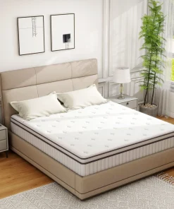 10 Inch Full Size Mattress, Full Hybrid Mattress, Pocketed Spring Memory Foam Mattress, Low Motion Transfer Mattress in A Box