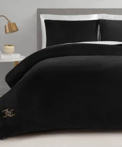 Juicy Couture Solid Velour Comforter and Sham Sets