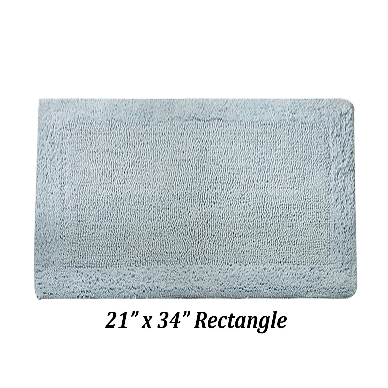 Better Trends Bath Rugs 100% Cotton Tufted Soft & Water Absorbent Bathroom Rug for Shower, Sink Bath Mats Edge Collection