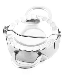 Kitchenware Stainless Steel Dumpling Wonton Press Making Mold Tool - Silver - 5" x 3.3" x 1"(L*W*H)