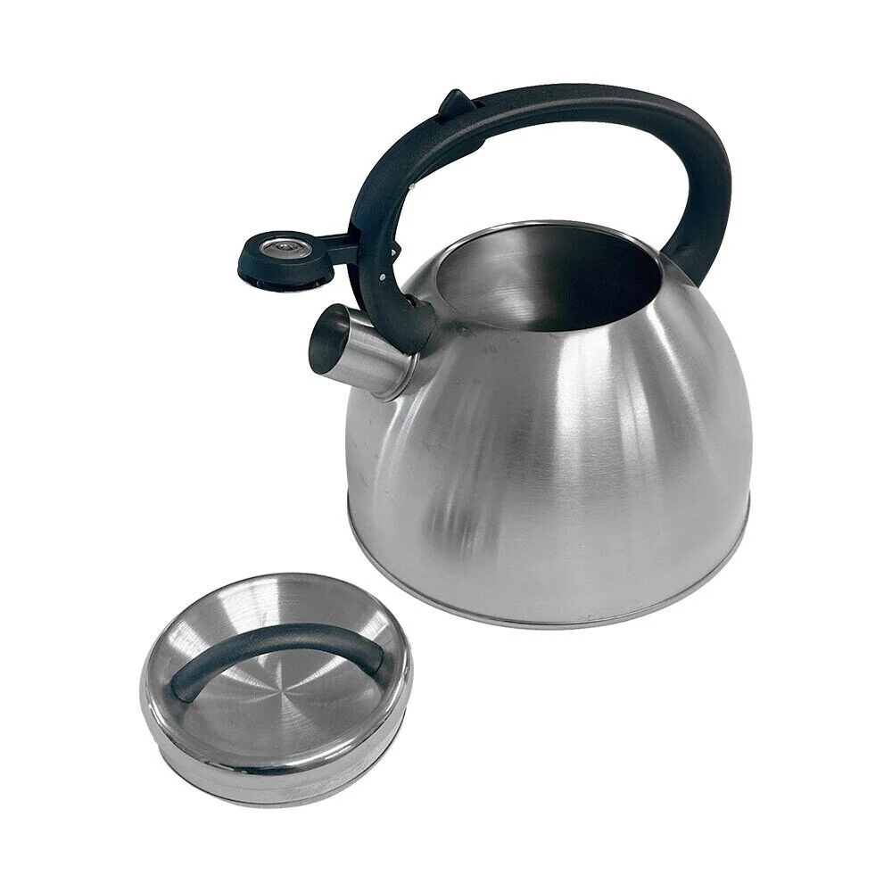 2.5-Liter Stainless Steel Whistling Tea Kettle for Induction and Gas Stoves