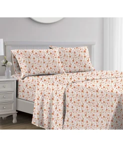 Lucy 1000TC Cotton Rich Sheet Set Spice Queen