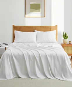 100% Organic Cotton Smooth Breathable Bedding Sheet Set