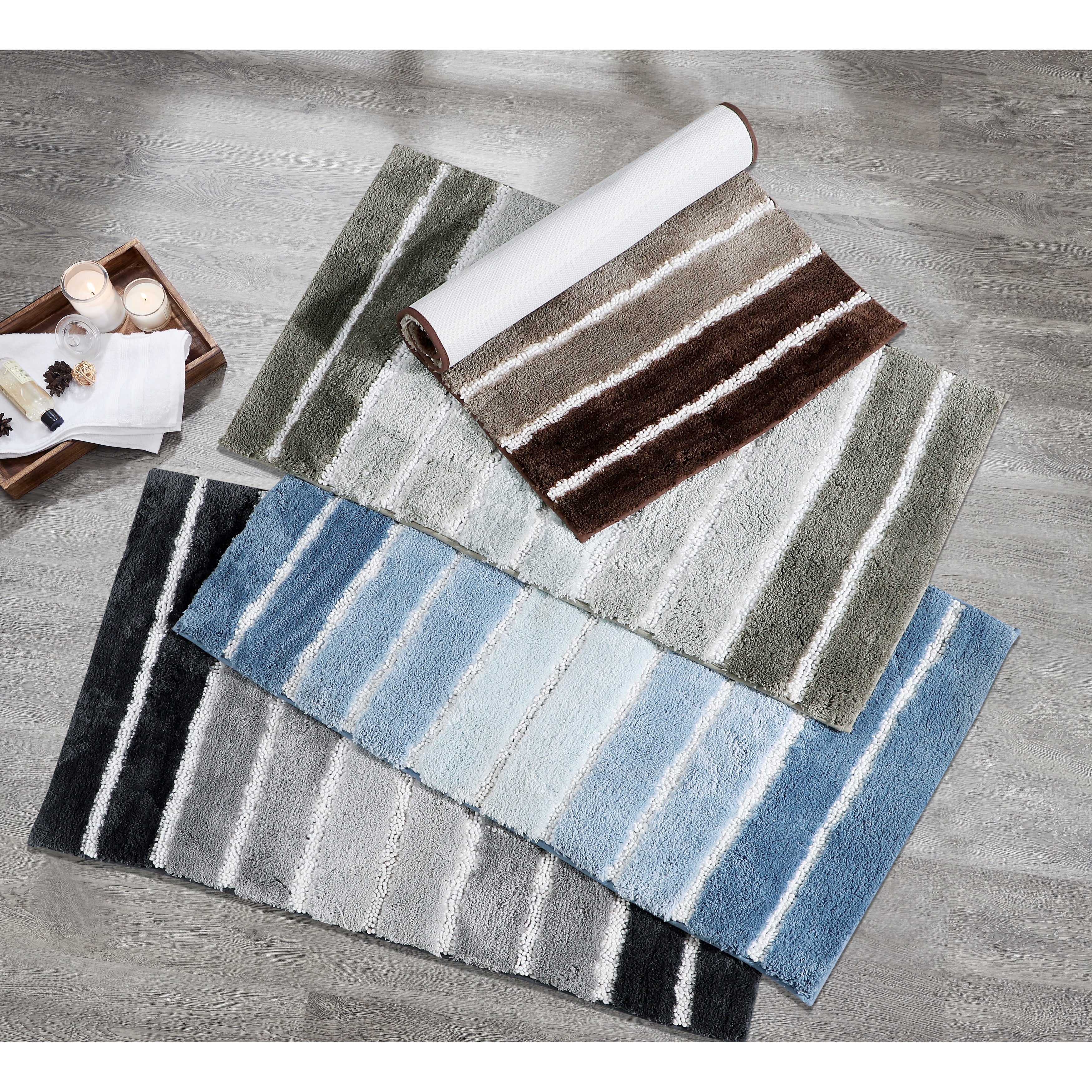 Bath Mat Ombre Stripe