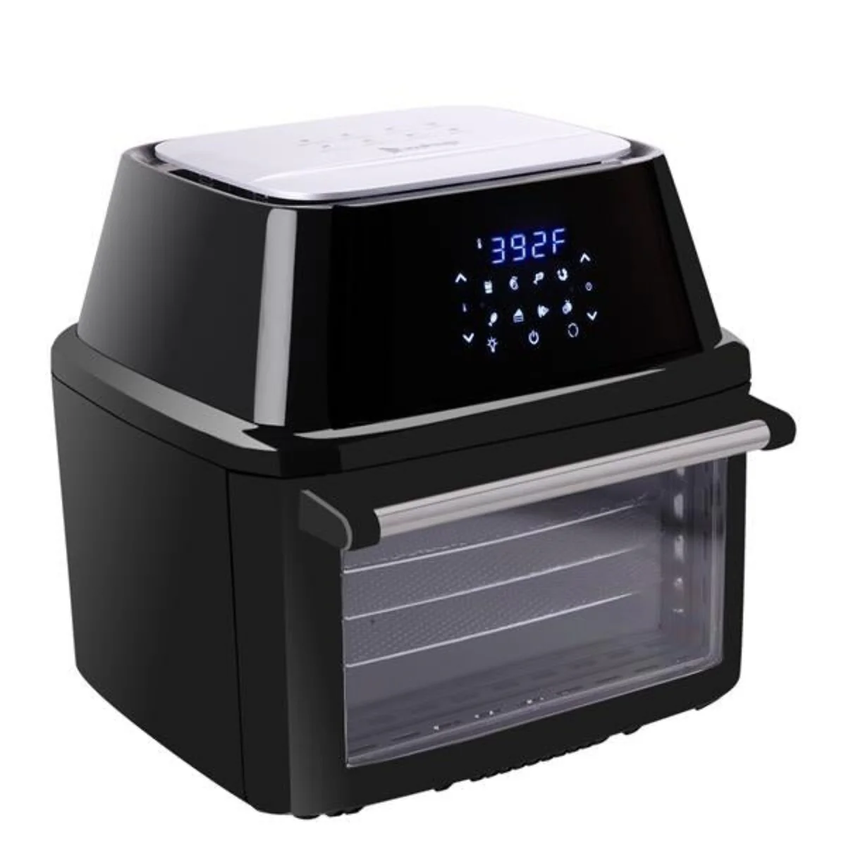 Daily Boutik 1800W Black 120V 16.91Quarts / 16L Air Fryer - 15.08" x 14.96" x 15.24"