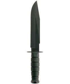 KA-BAR 8" Fixed Blade Fighter Straight Edge Knife w/ Sheath - Black