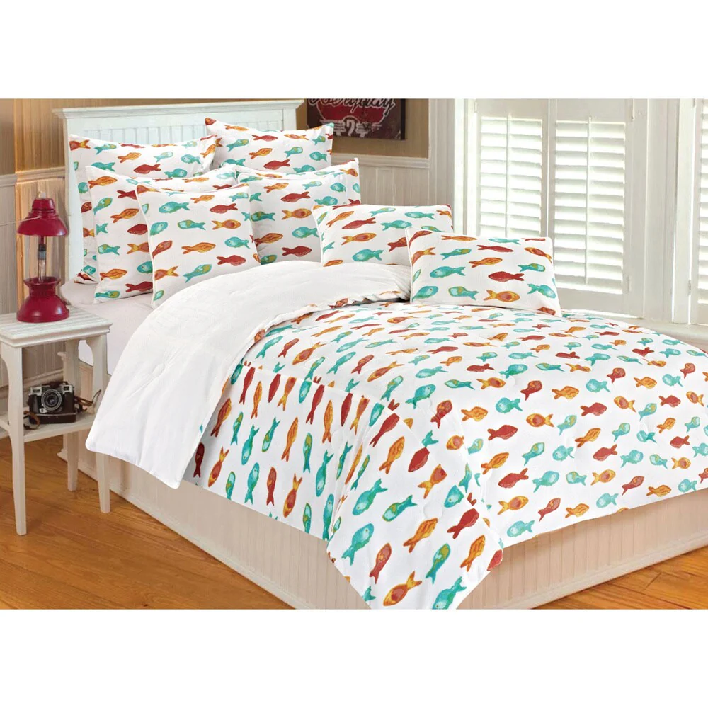 Aruba Fish 3-piece Comforter Set - Multi-color