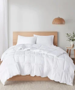 Allergen Barrier White Anti-Microbial Down Alternative Comforter by Clean Spaces