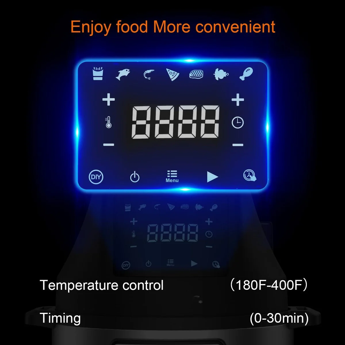 6 QT Air Fryer Lid for Instant Pot with 7 Optional Presets,95% Less Oil Air Fryer Lid with Digital LE