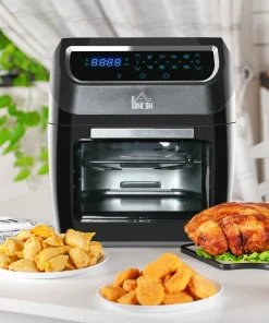 HOMCOM Large Air Fryer Oven with Family Size, Countertop Oven Cooking Gift - 12.5" x 13.25" x 14.5"